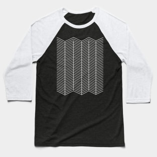 Herringbone Sky Blue Baseball T-Shirt